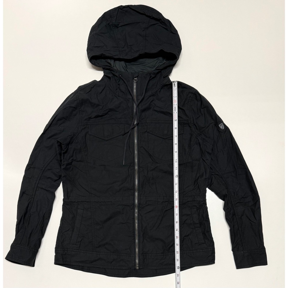 Kuhl Mountain Culture Womens Black Hooded Full Zip Utility Jacket Size M